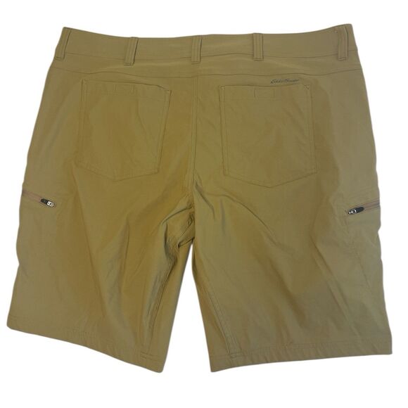 Eddie Bauer FirstAscent Guide Pro Shorts Men’s 44 Tan Hiking Zip Pockets Outdoor - Picture 2 of 8